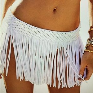 Bathing suit cover up. Stretchy teal material